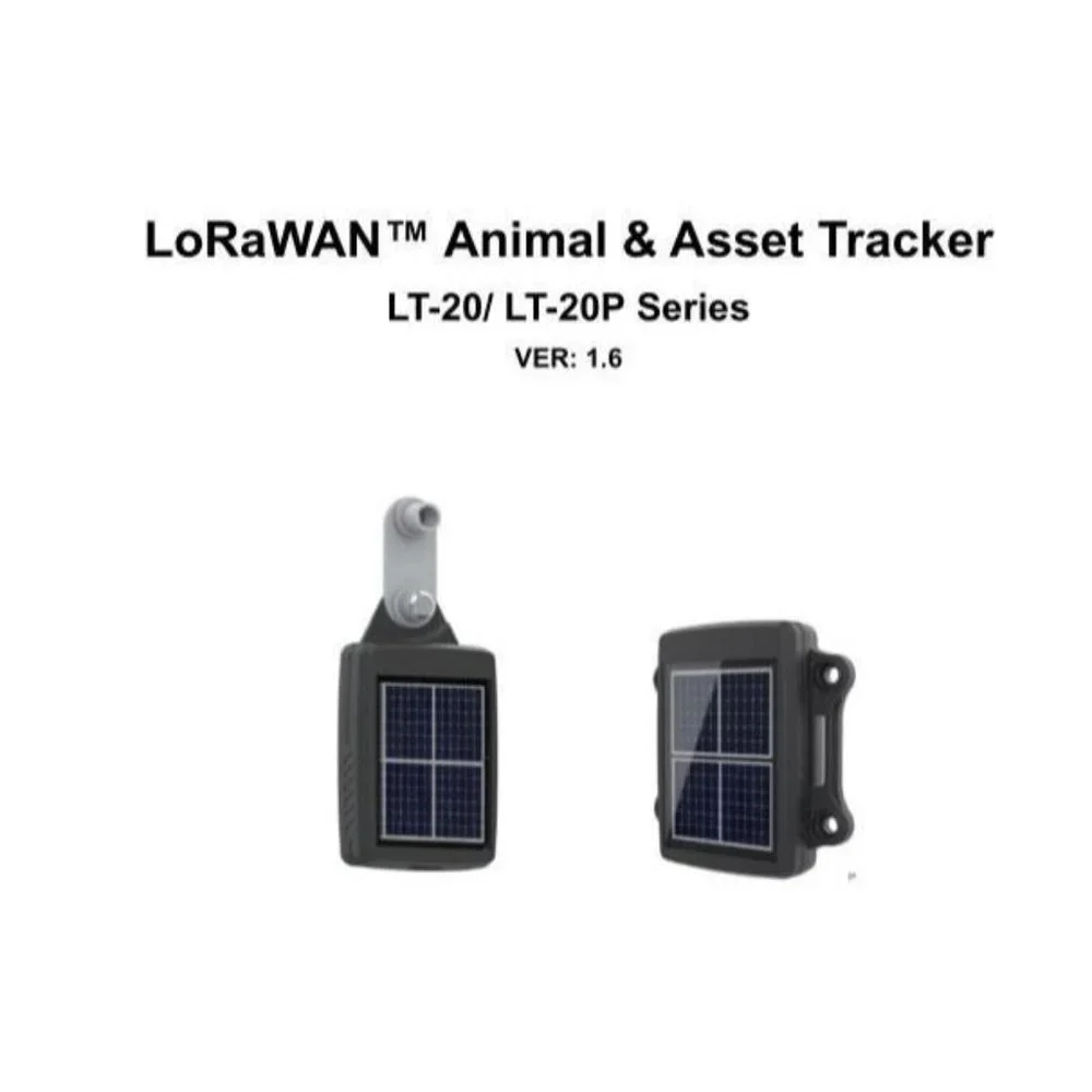 Helium GPS Tracker, LoRaWAN Solar Powered Tracker for Cattle, Cow, Collar&Carger